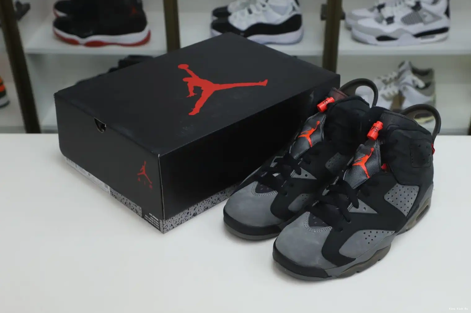 X 6 GREY' RETRO PARIS SAINT-GERMAIN AIR 'IRON JORDAN Kimikick 0707